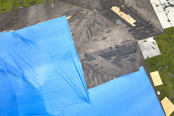 Storm Damage Roof Tarping in York